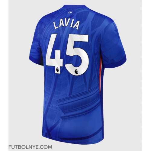 Camiseta Chelsea Romeo Lavia #45 Primera Equipación 2025-26 manga corta